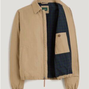 J. CREW Harrington jacket in cotton twill Commander khaki Size S $178 BJ059